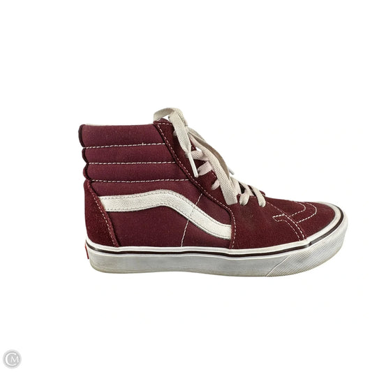 Shoes Flats By Vans In Maroon, Size: 7