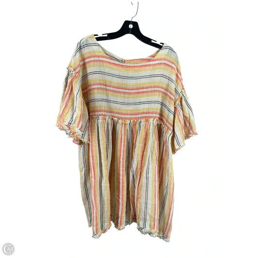 Top Short Sleeve By Free People In Multi-colored, Size: M