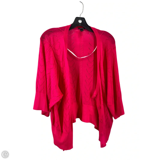 Cardigan By Torrid In Pink, Size: 4x