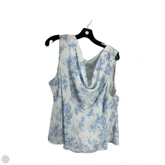 Skirt Set 2pc By Preston And New York In Blue & White, Size: 18