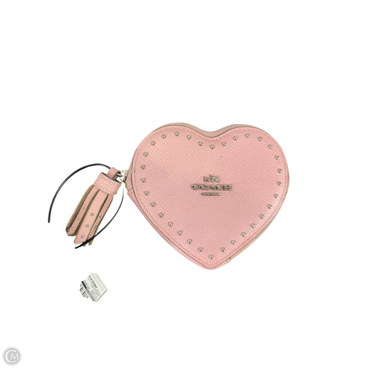 Coin Purse Designer By Coach, Size: Medium