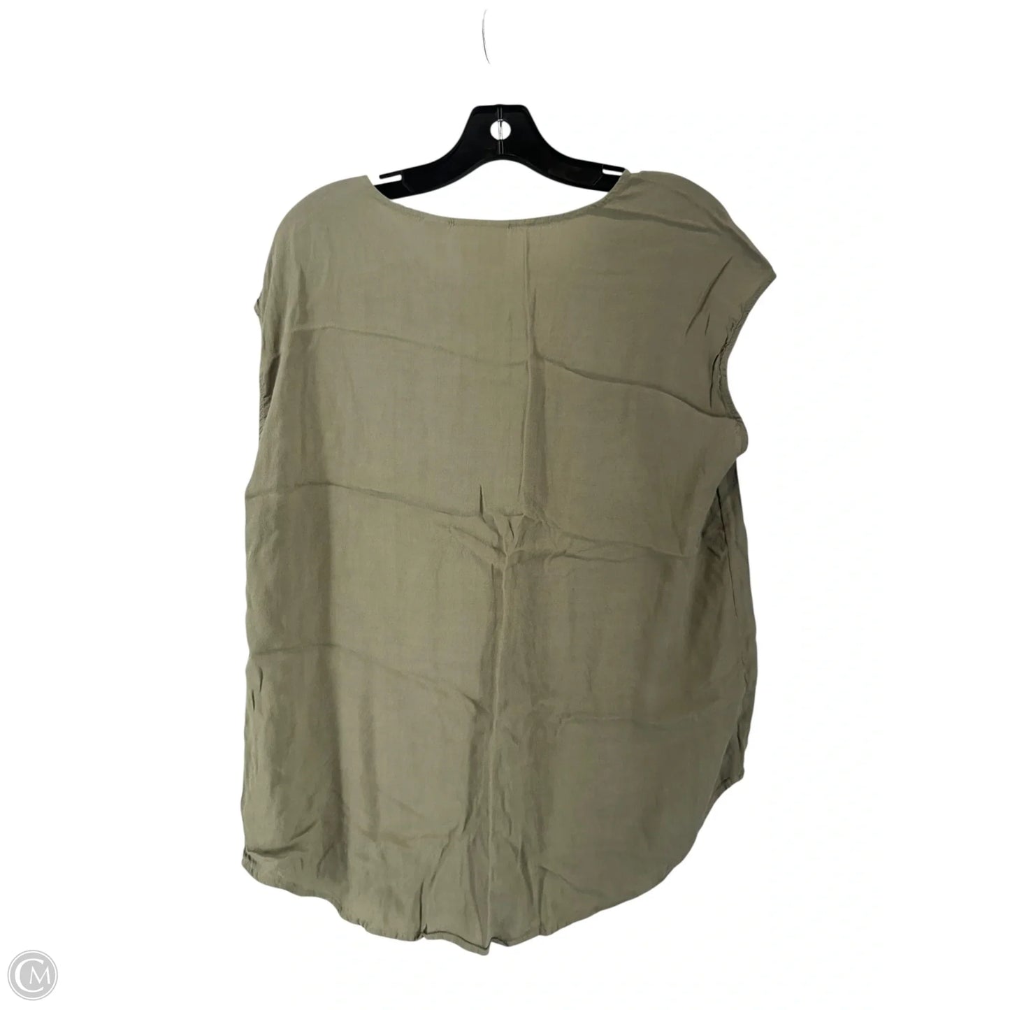 Top Sleeveless By Chicos In Green, Size: M