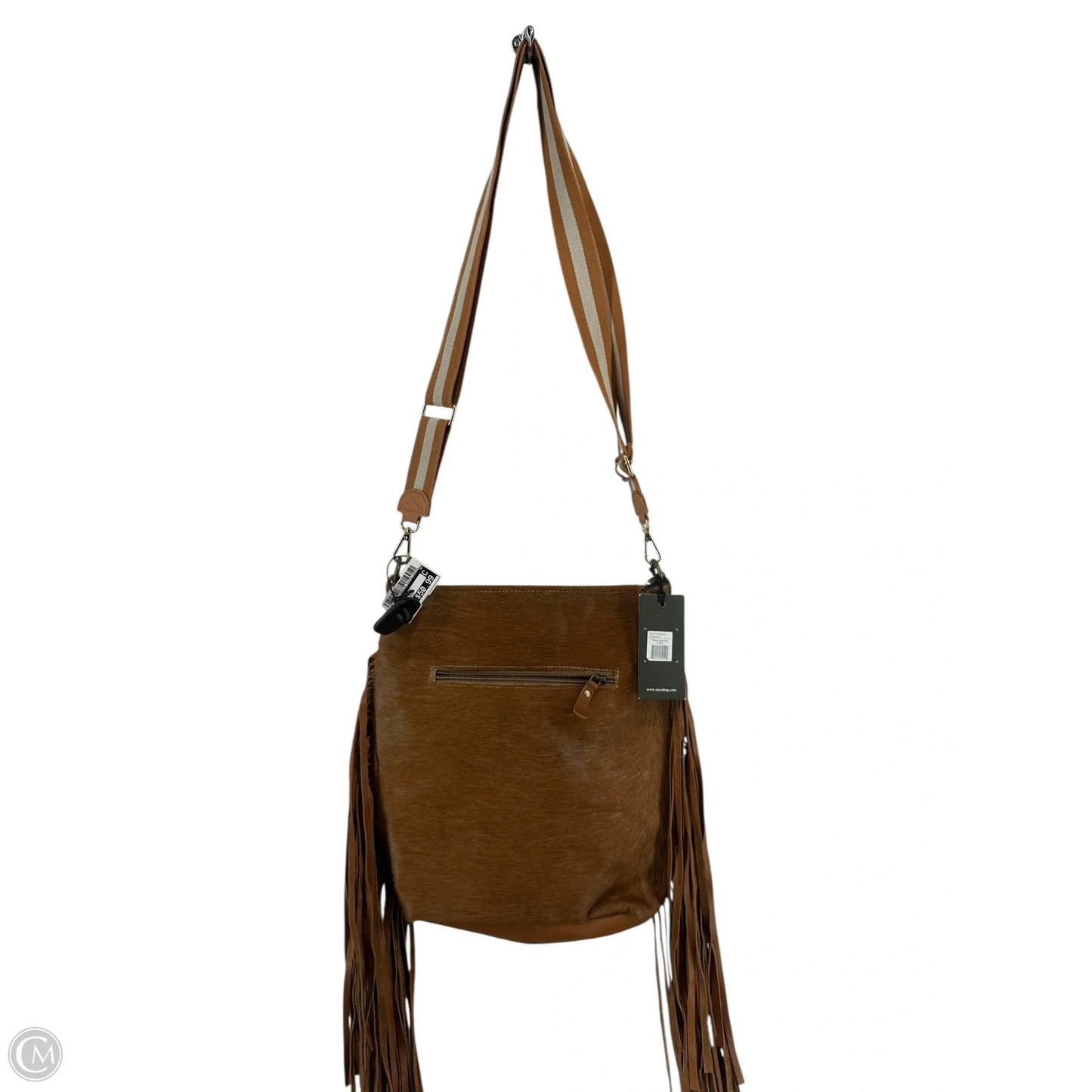 Handbag Leather By Myra, Size: Large