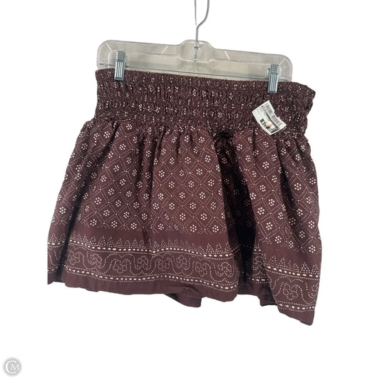 Skirt Mini & Short By Madewell In Brown, Size: L