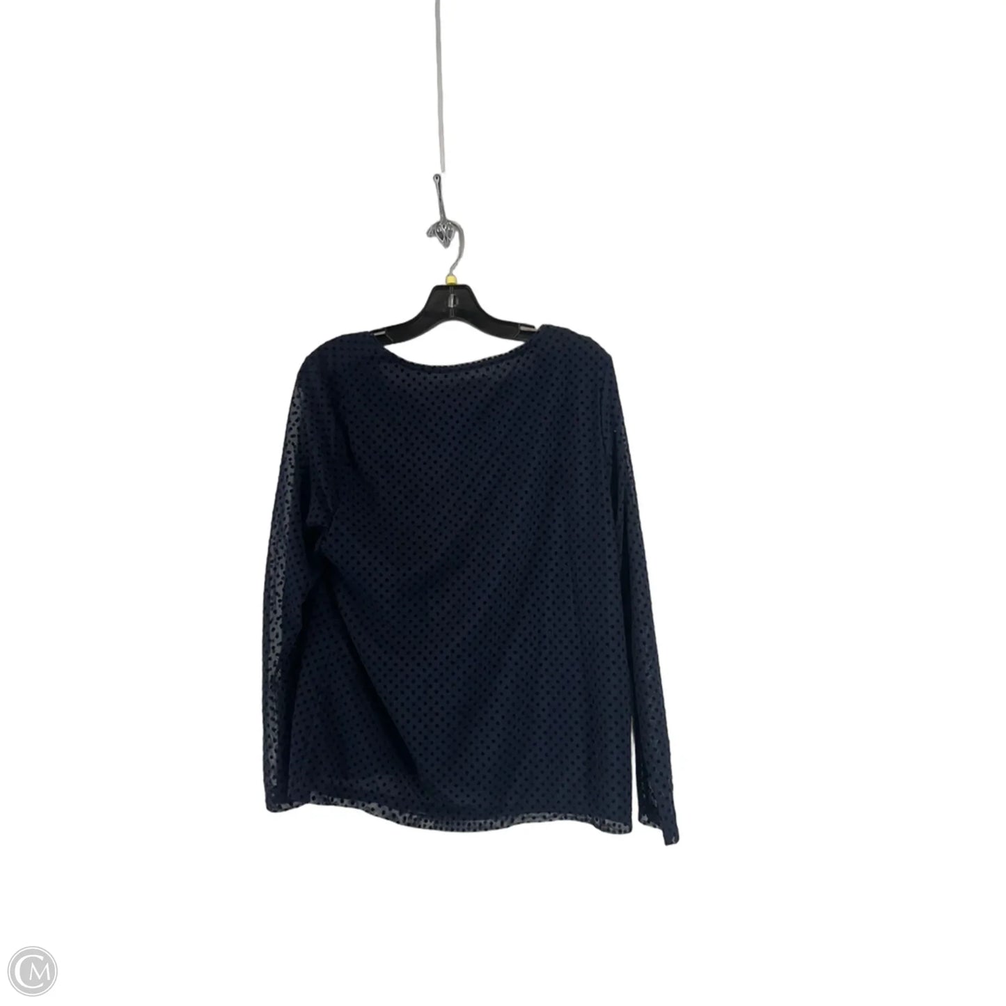 Top Long Sleeve By Chicos In Polkadot Pattern, Size: 2