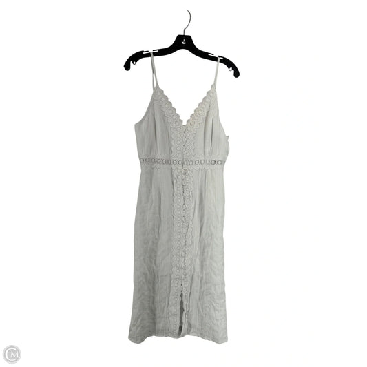 Dress Casual Midi By Clothes Mentor In White, Size: S