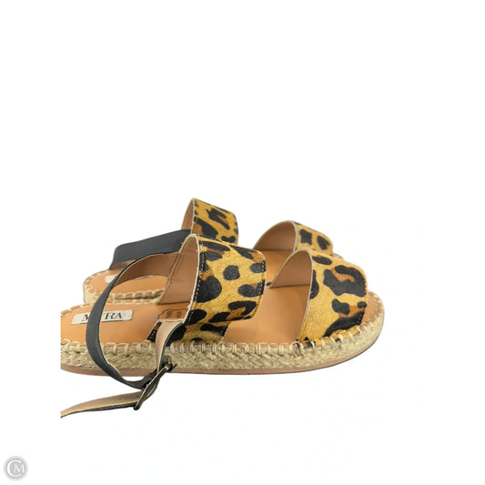 Sandals Flats By Myra In Animal Print, Size: 9