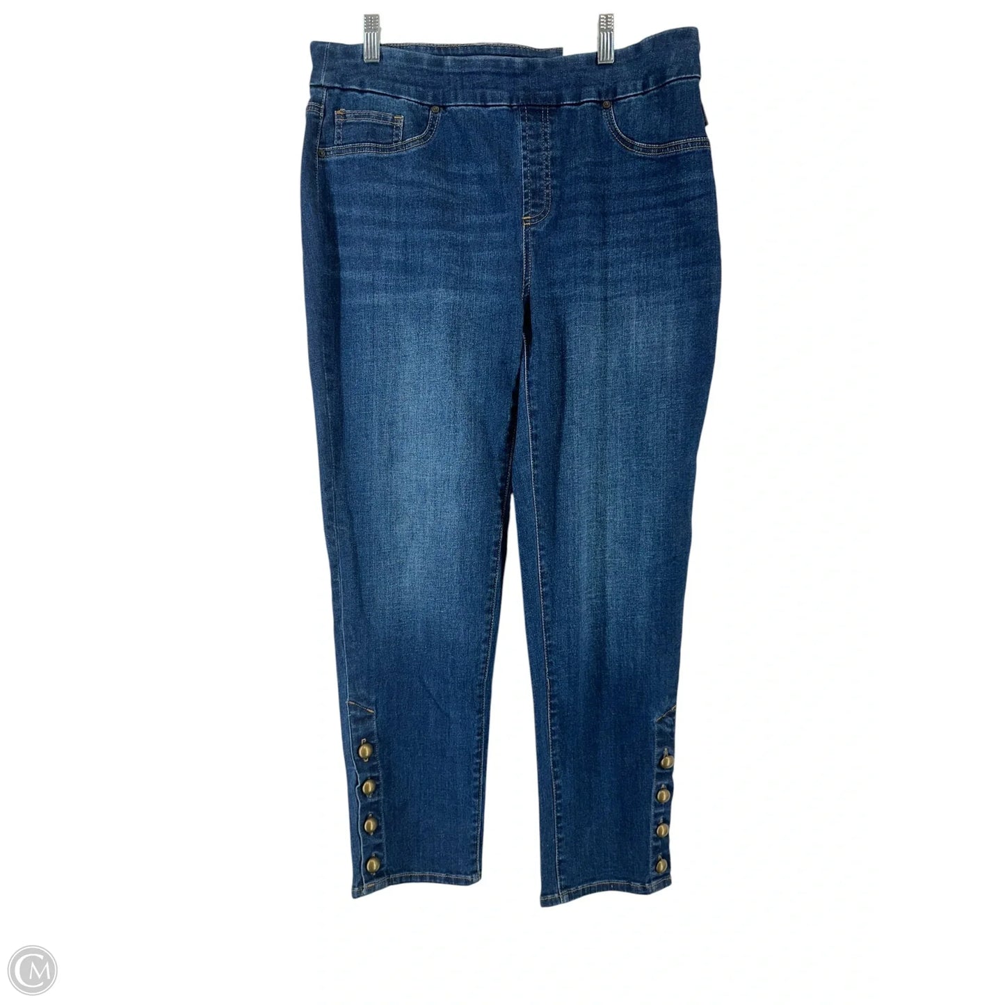 Jeans Jeggings By Chicos In Blue Denim, Size: 12