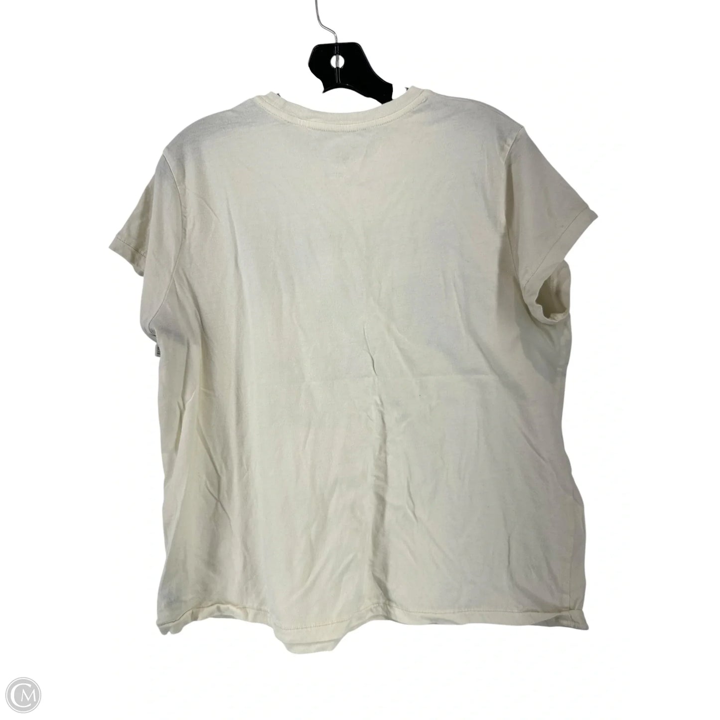 Top Short Sleeve By Universal Thread In Blue & Cream, Size: L