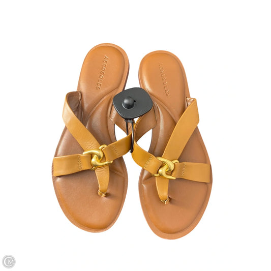 Sandals Flats By Aerosoles In Brown, Size: 8