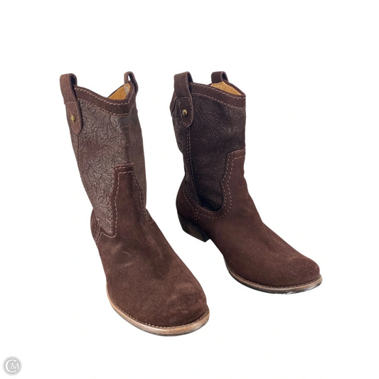 Boots Western By Fossil In Brown, Size: 9