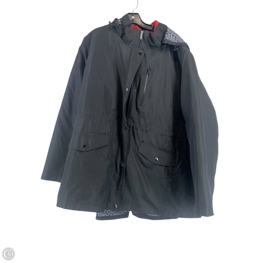 Coat Puffer & Quilted By Catherines In Black, Size: 3x