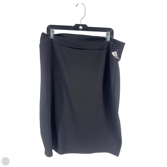 Skirt Mini & Short By Clothes Mentor In Black, Size: 5x