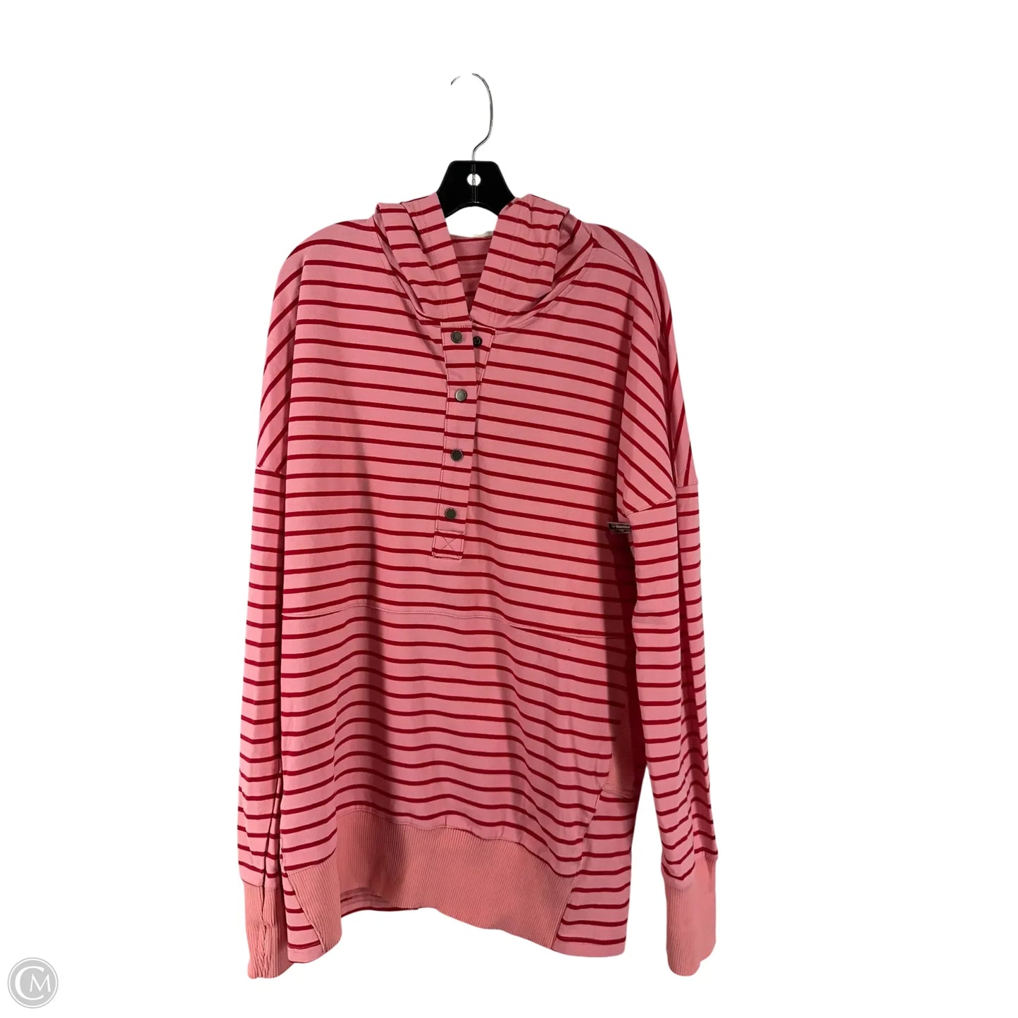Sweatshirt Hoodie By Bibi In Striped Pattern, Size: Xl