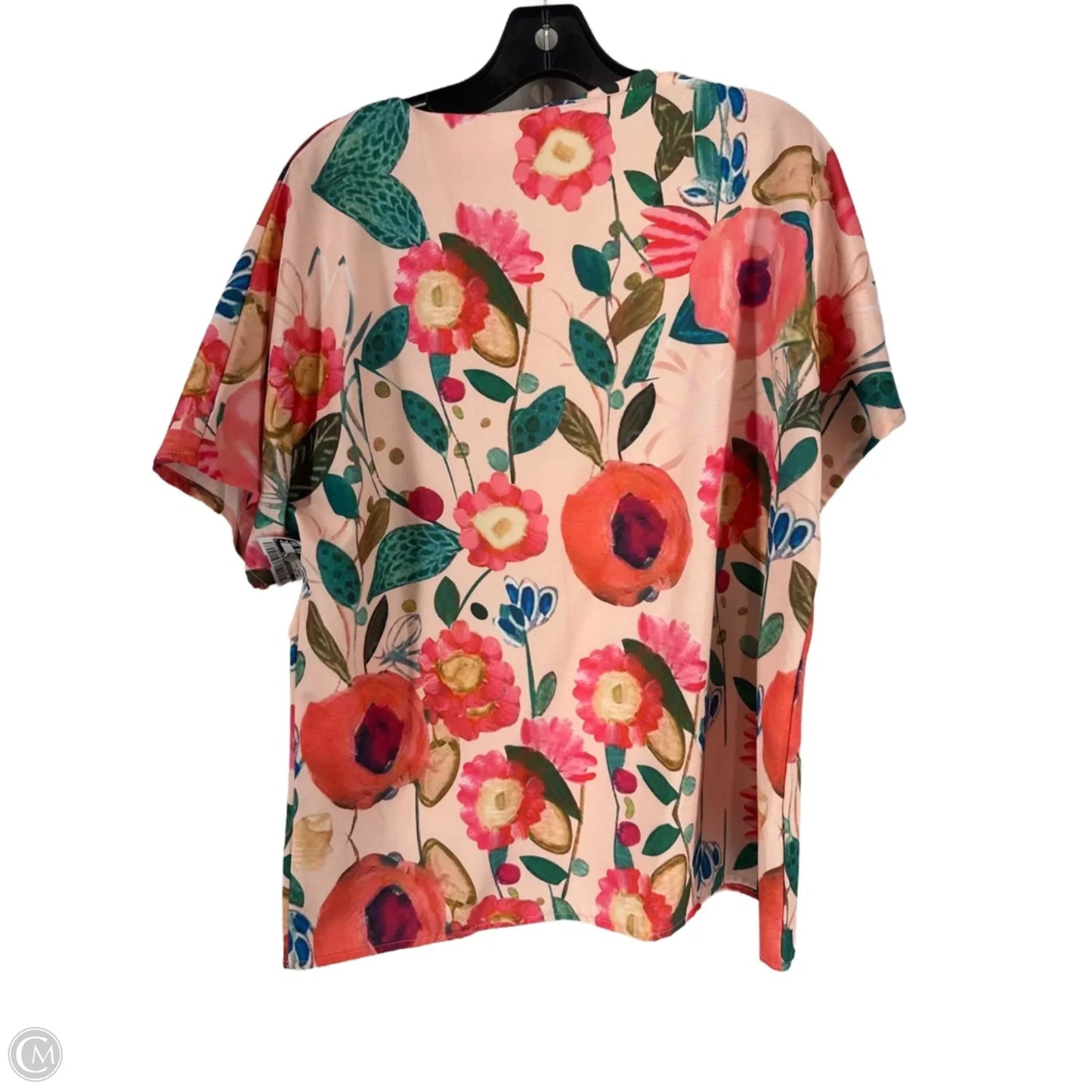 Top Short Sleeve By Clothes Mentor In Floral Print, Size: S
