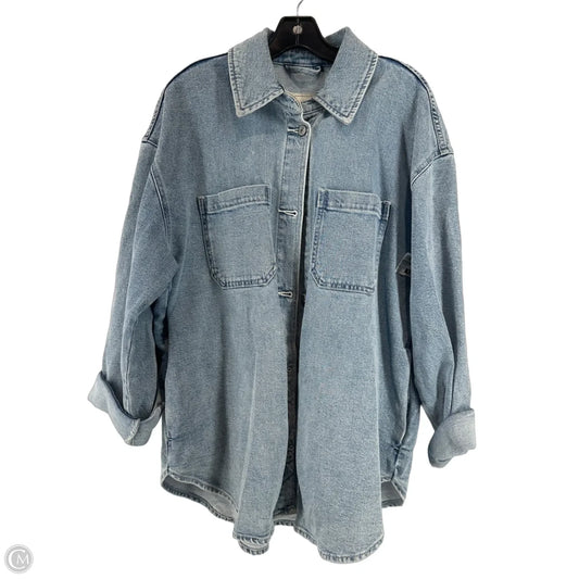 Jacket Denim By Abercrombie And Fitch In Blue Denim, Size: L