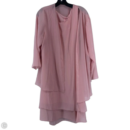 Dress Set 2pc By Clothes Mentor In Pink, Size: L