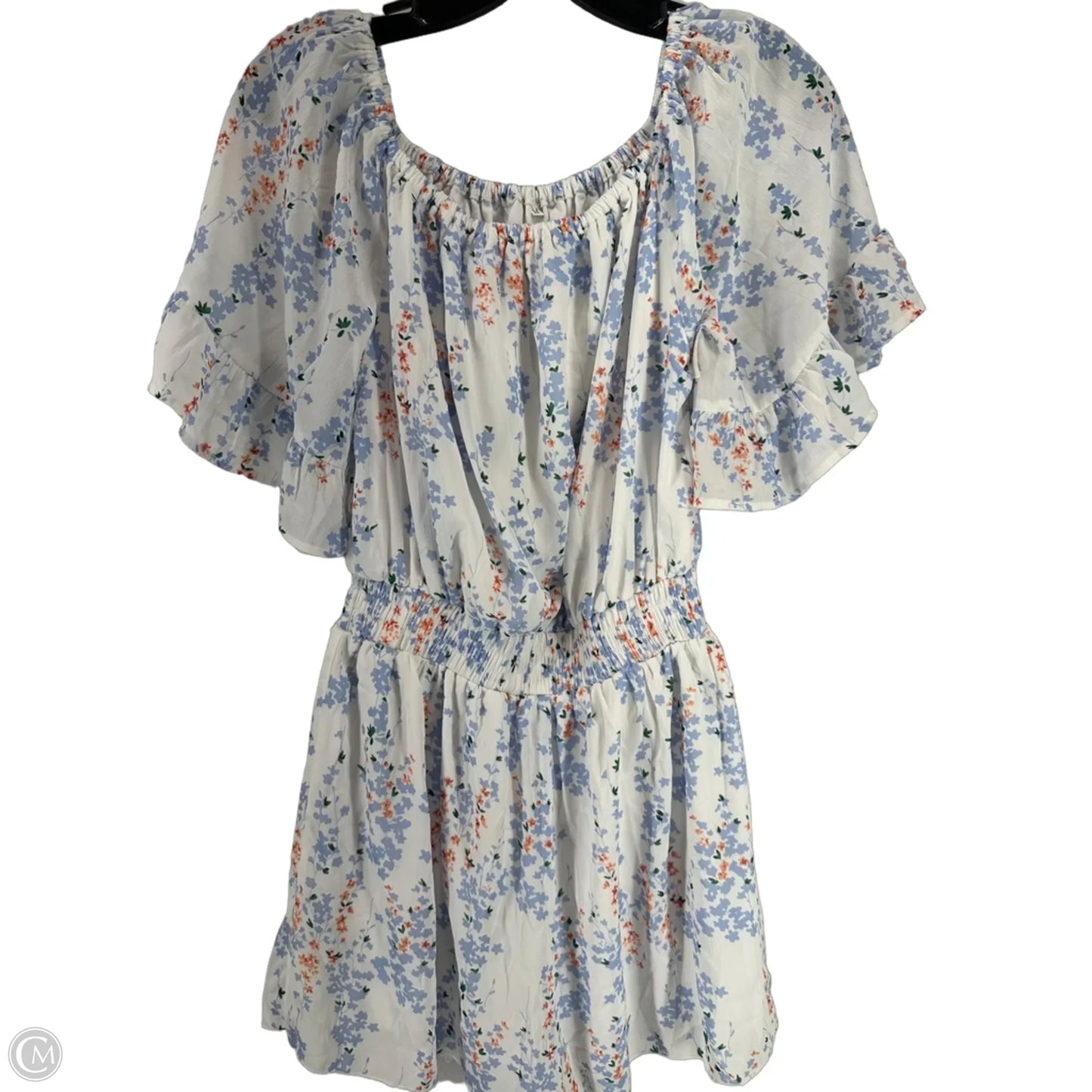 Romper By Clothes Mentor In Floral Print, Size: M