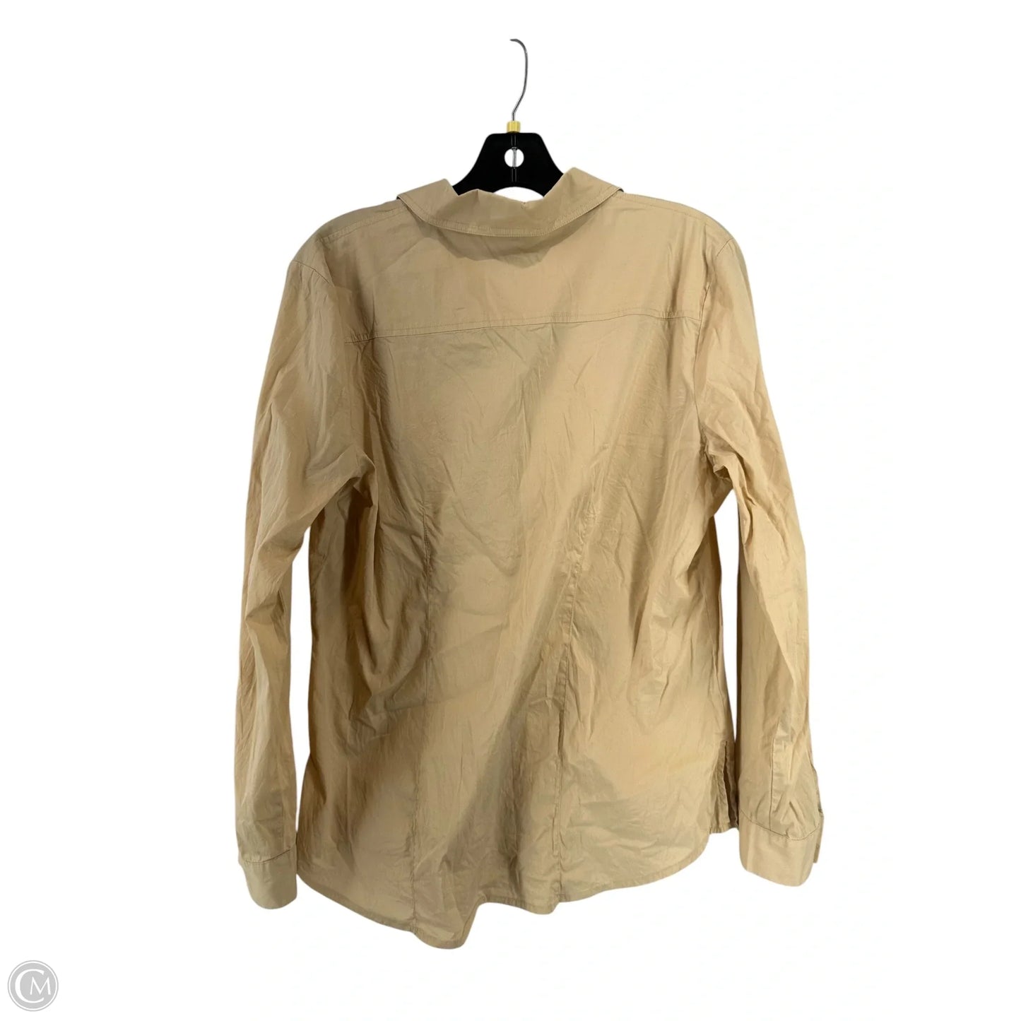 Top Long Sleeve By Chicos In Tan, Size: M