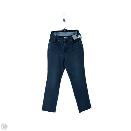 Jeans Straight By Madewell In Black Denim, Size: 12