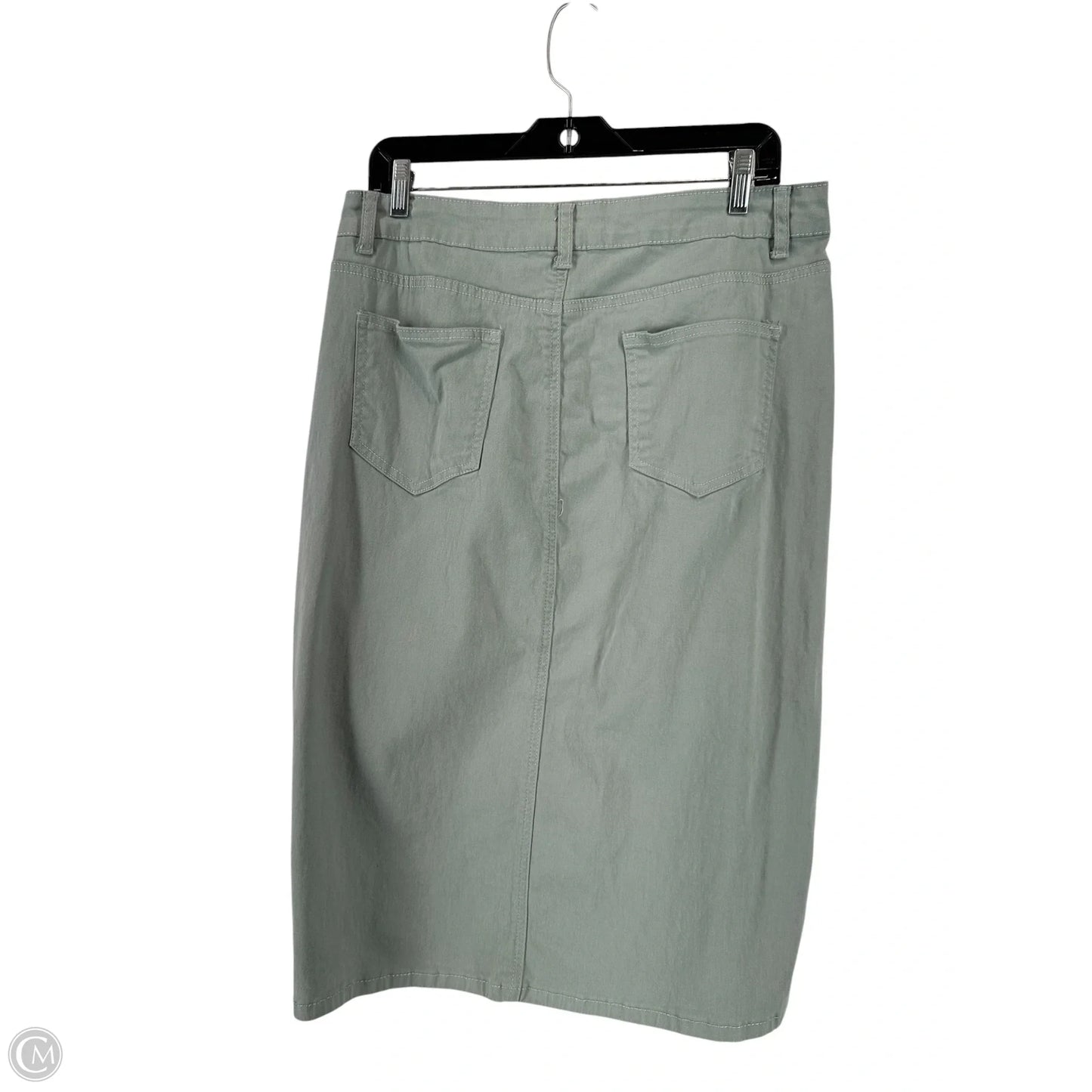 Skirt Midi By Clothes Mentor In Green, Size: L