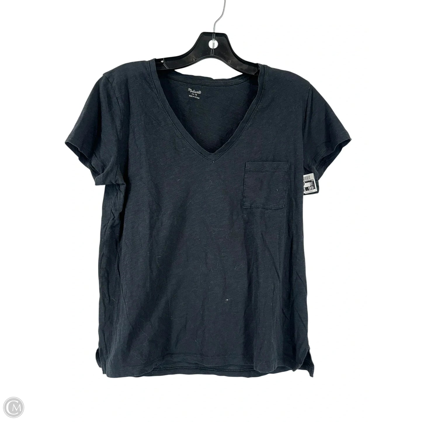 Top Short Sleeve By Madewell In Black, Size: M
