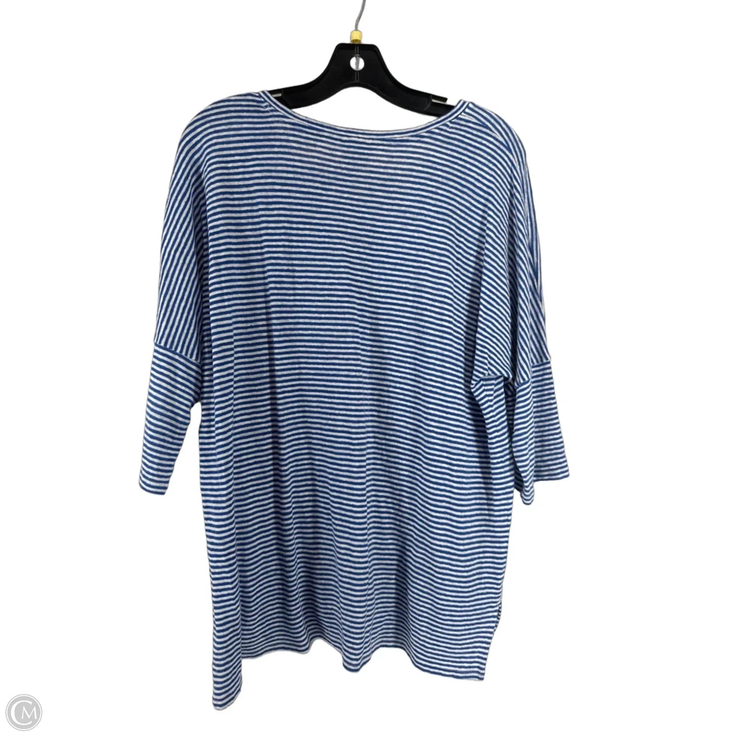 Top Short Sleeve By Chicos In Striped Pattern, Size: 2