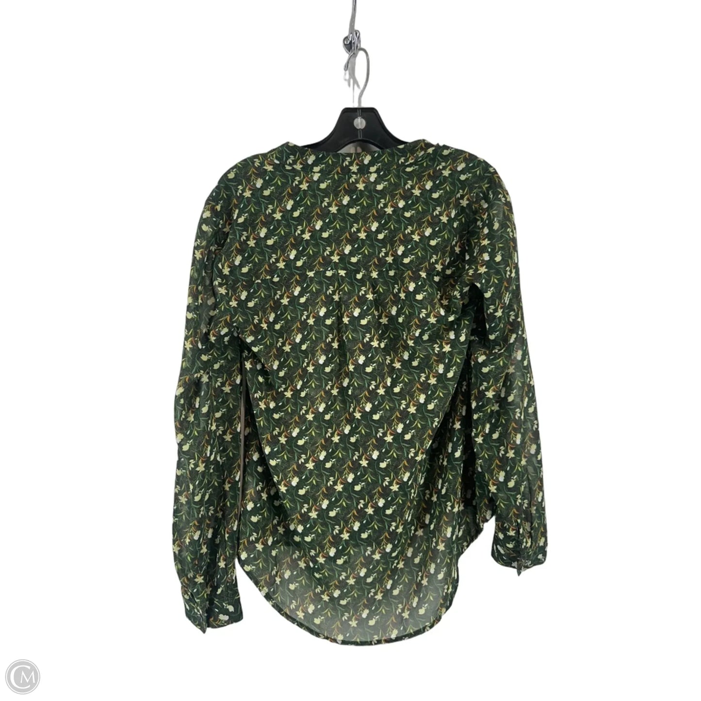 Top Long Sleeve By Cabi In Green, Size: M