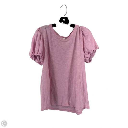 Top Short Sleeve By Jane And Delancey In Pink, Size: M