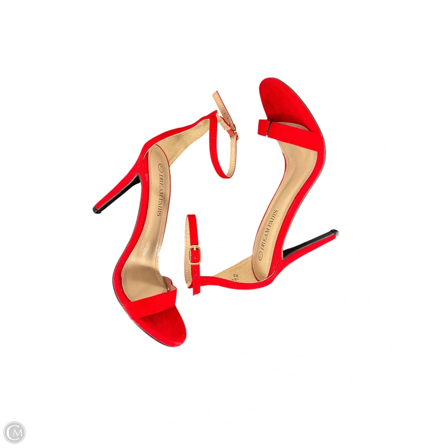 Sandals Heels Stiletto By Dream Pairs In Red, Size: 7