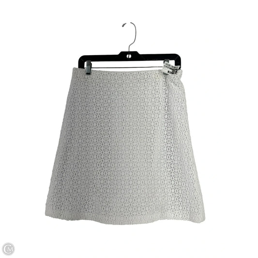 Skirt Mini & Short By Ann Taylor In White, Size: 6