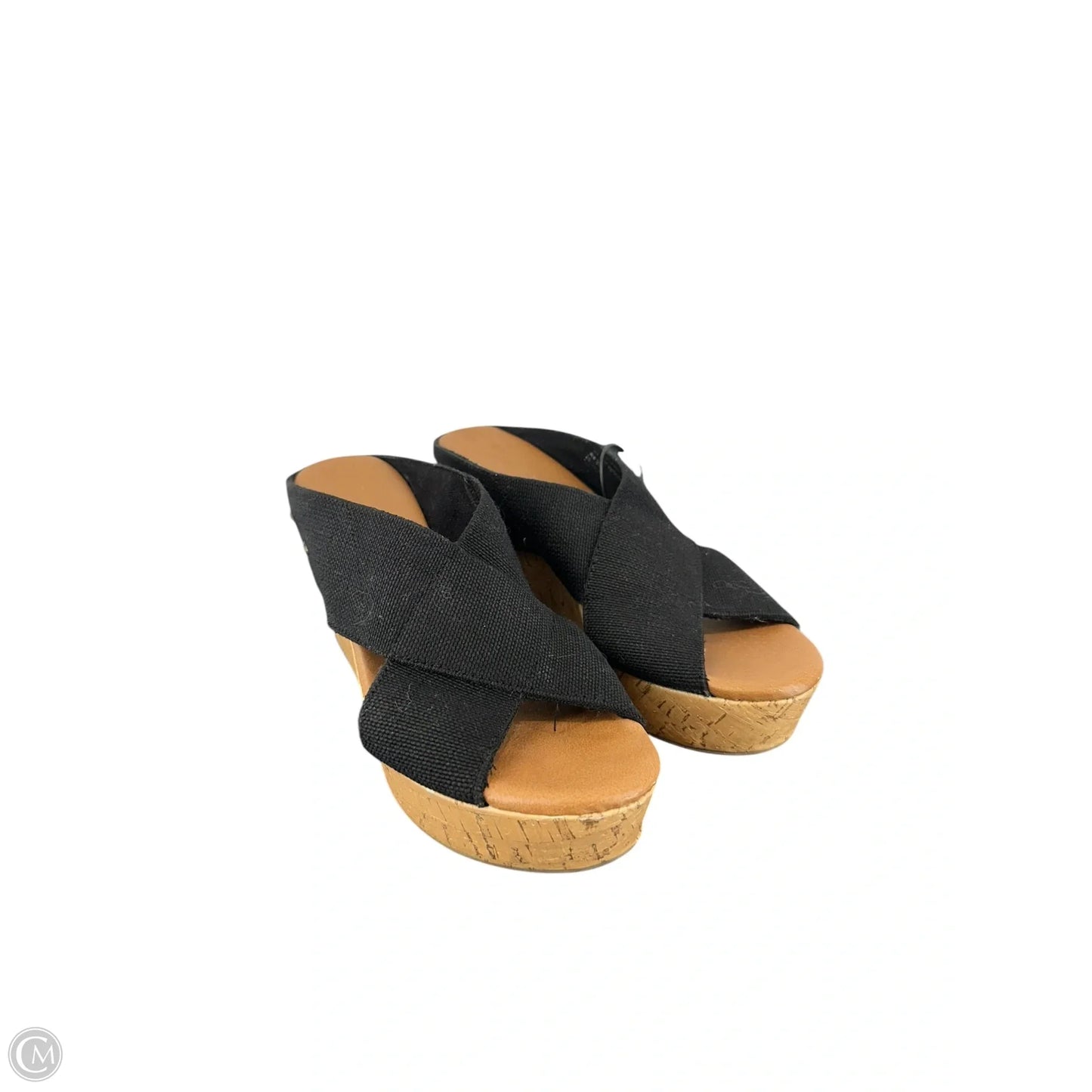 Sandals Heels Wedge By Sonoma In Black, Size: 6
