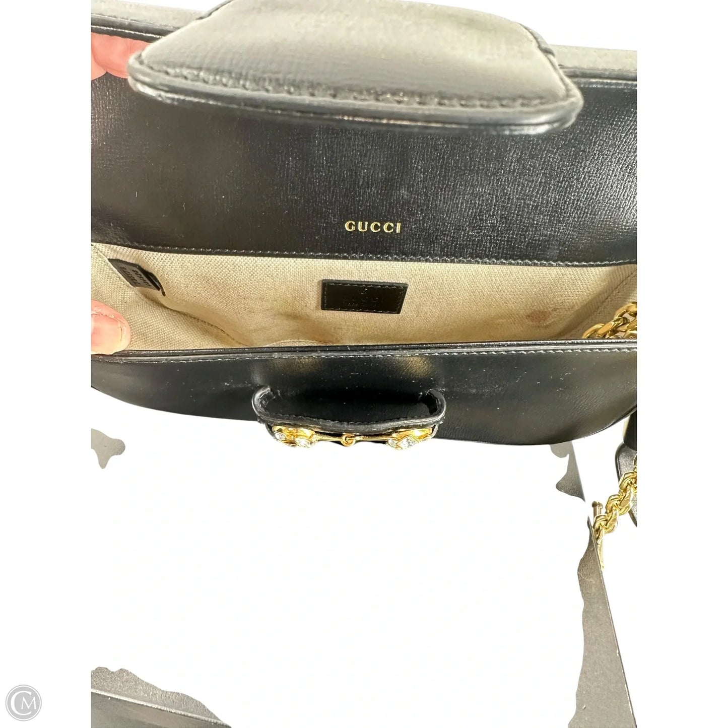 Crossbody Luxury Designer By Gucci, Size: Small