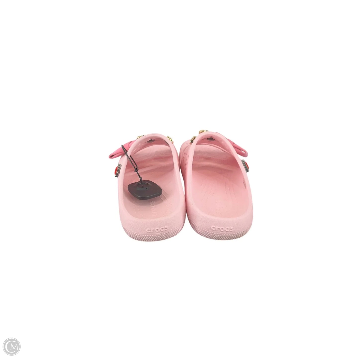 Sandals Flats By Crocs In Pink, Size: 10