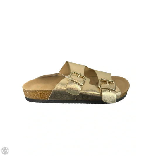 Sandals Flats By H&m In Gold, Size: 8