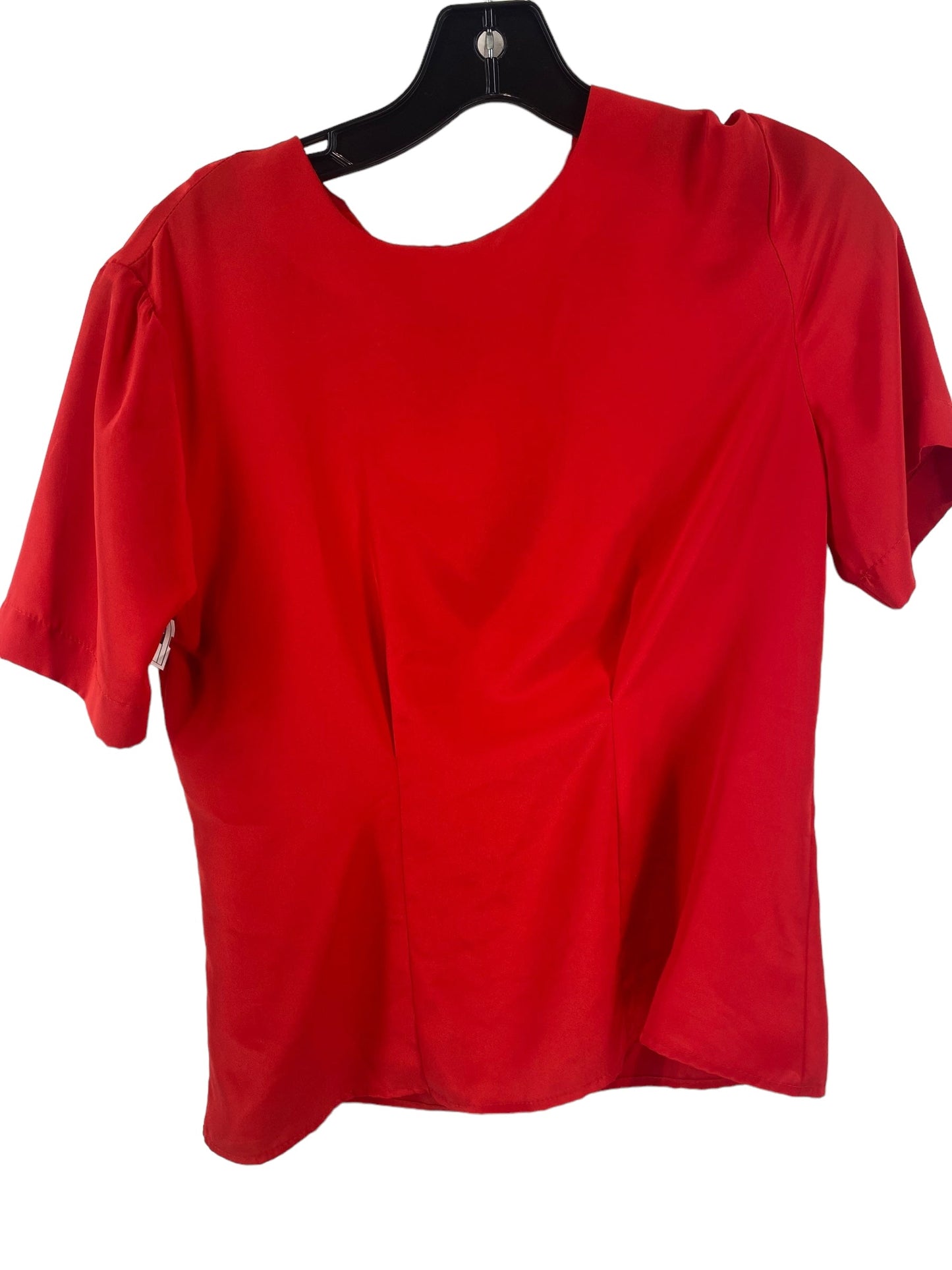 Red Top Short Sleeve Anna Kriste, Size Petite