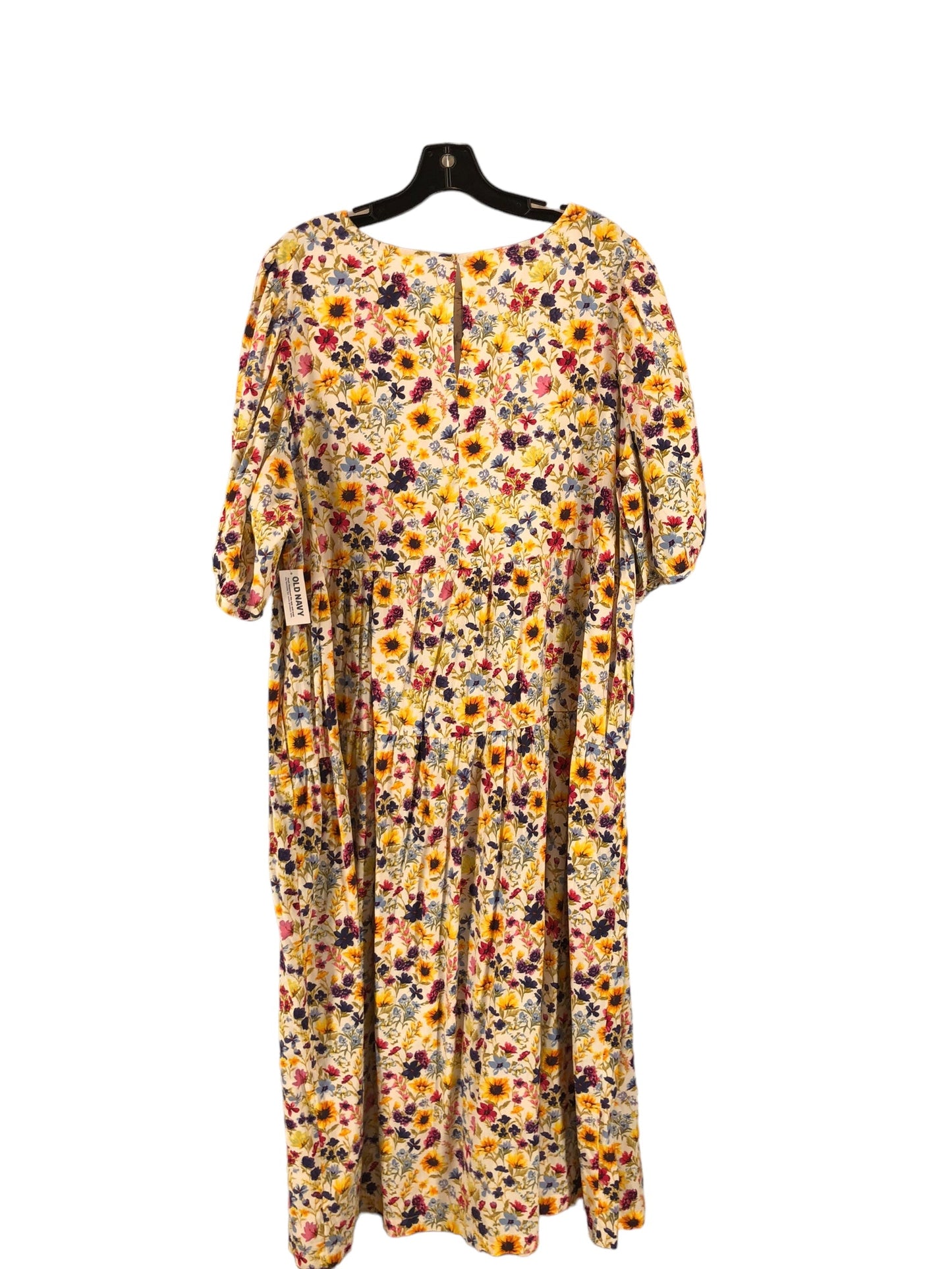 Floral Print Dress Casual Maxi Old Navy, Size 3x