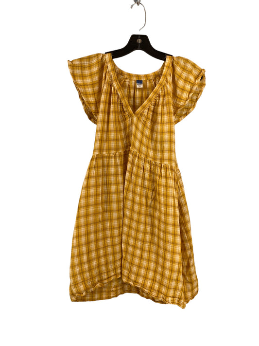 Yellow Dress Casual Short Old Navy, Size M
