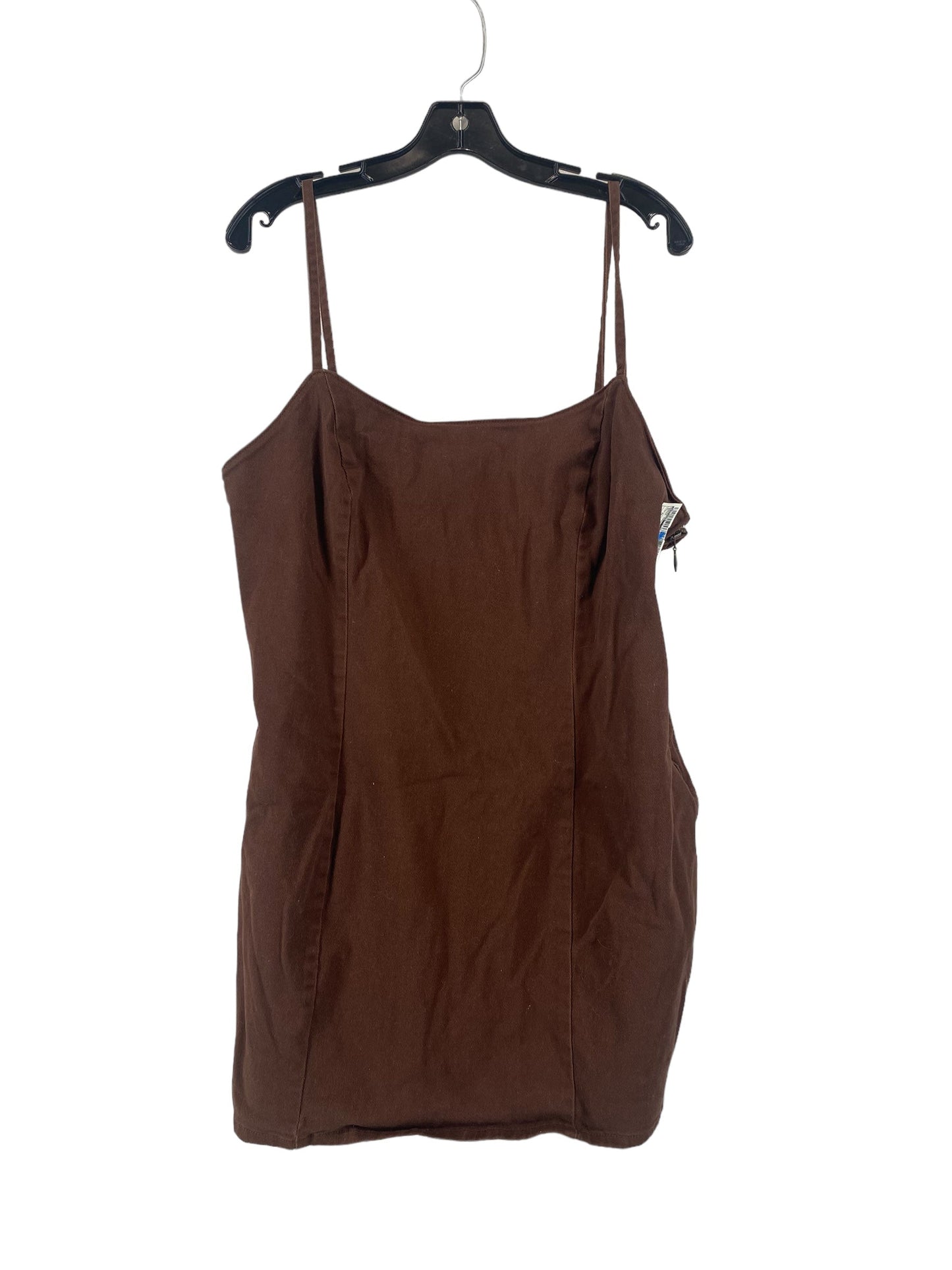 Brown Dress Casual Short Divided, Size Xl