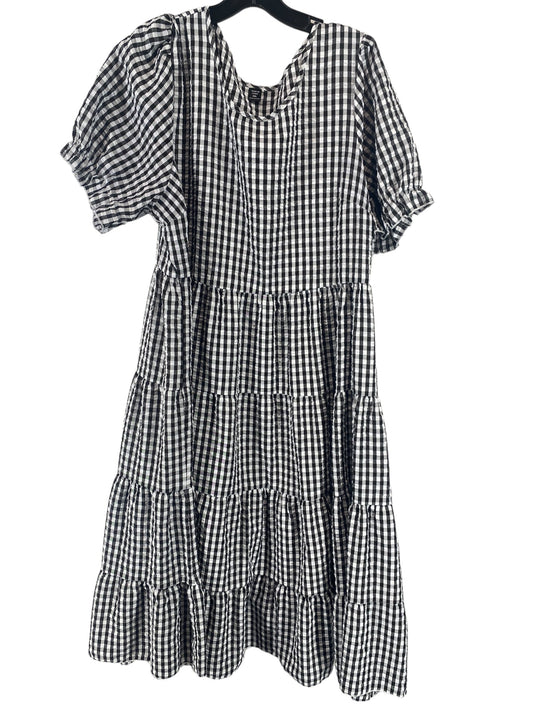 Plaid Pattern Dress Casual Maxi Shein, Size 3x