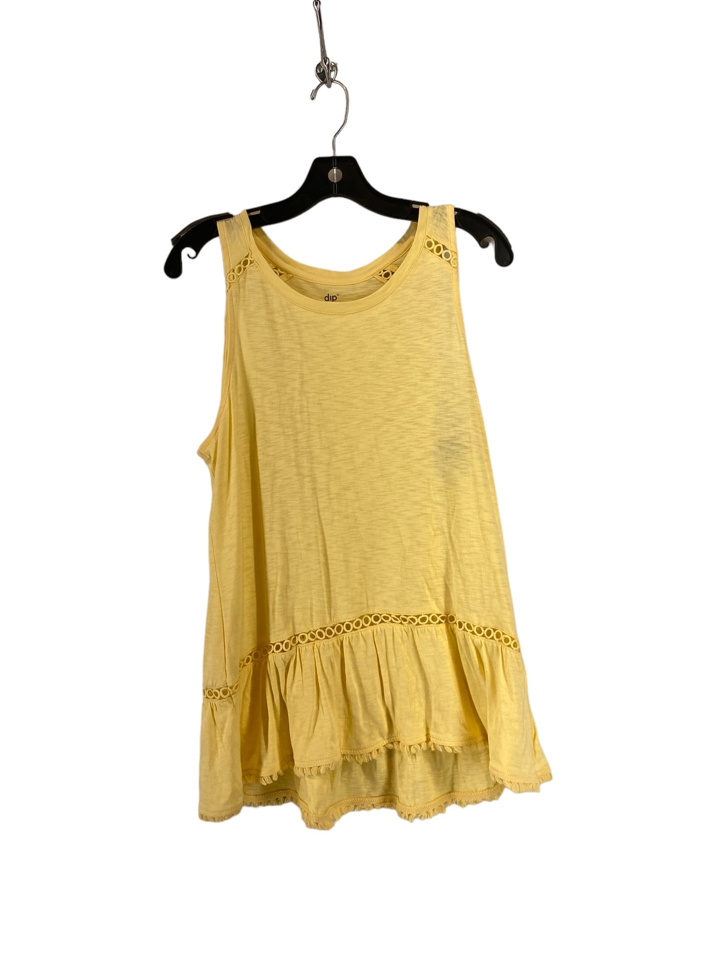 Yellow Top Sleeveless Dip, Size M