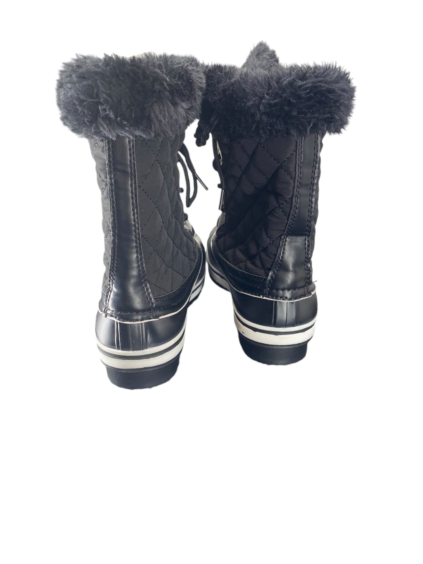 Boots Snow By Clothes Mentor In Black, Size: 6