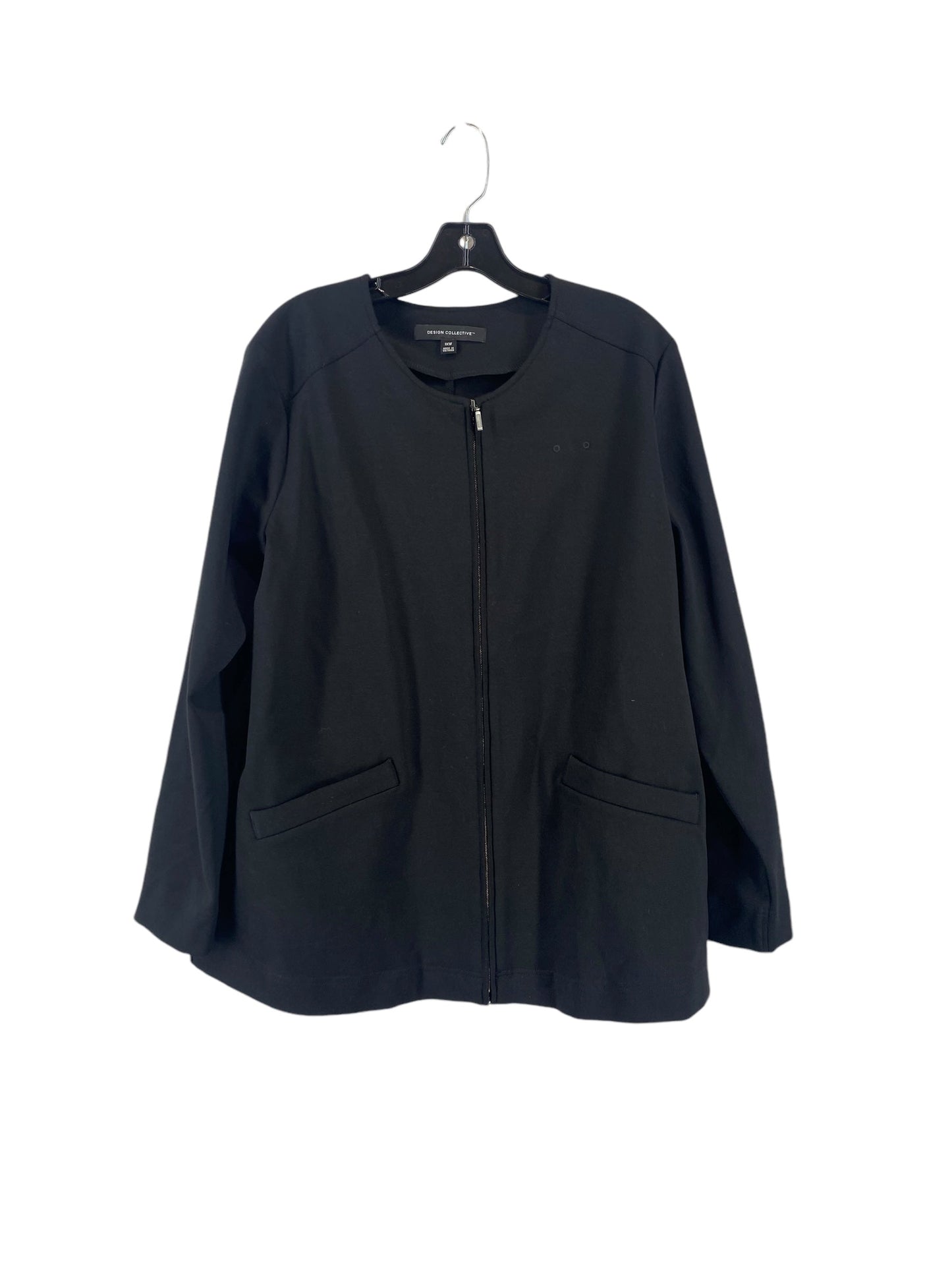 Blazer By Clothes Mentor In Black, Size: 1x