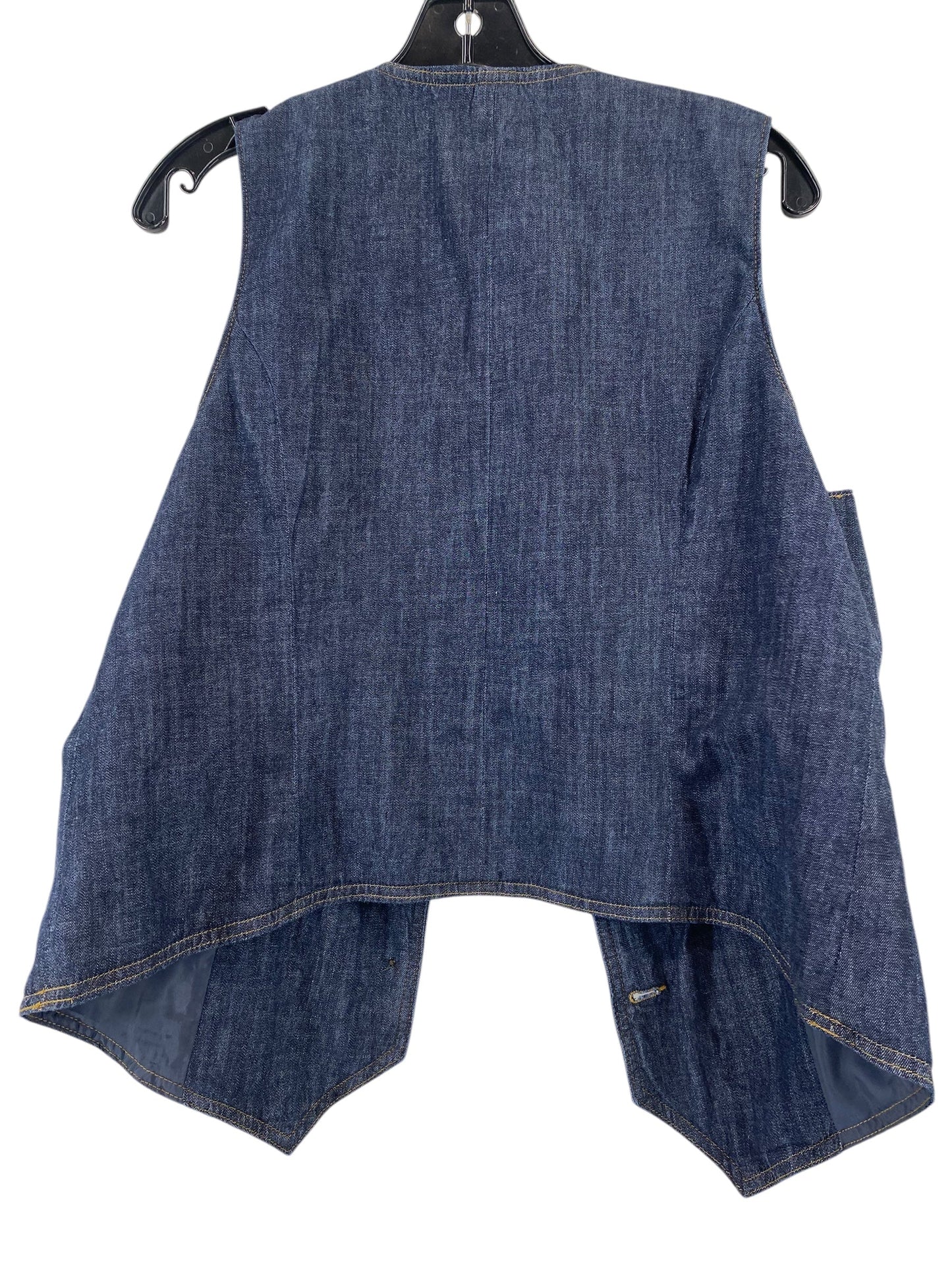 Vest Other By Liz Claiborne In Blue Denim, Size: L