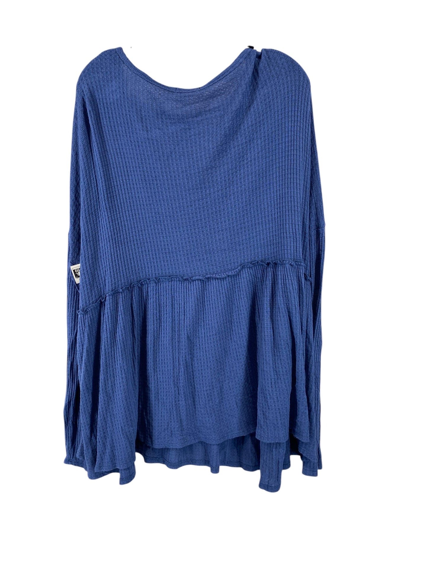 Top Long Sleeve Basic By Pink Lily In Blue, Size: 2x