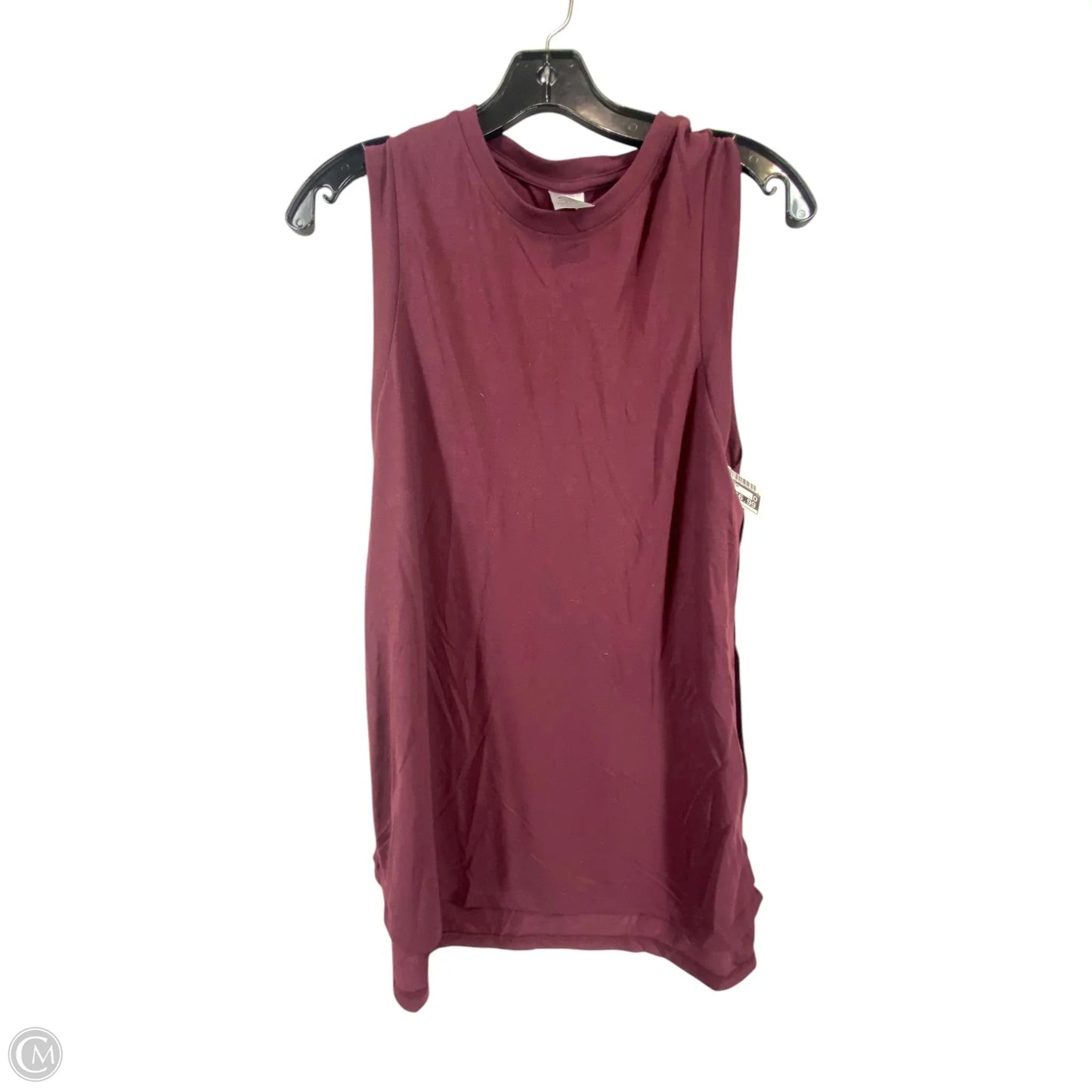 Athletic Tank Top By Athletic Works In Maroon, Size: M