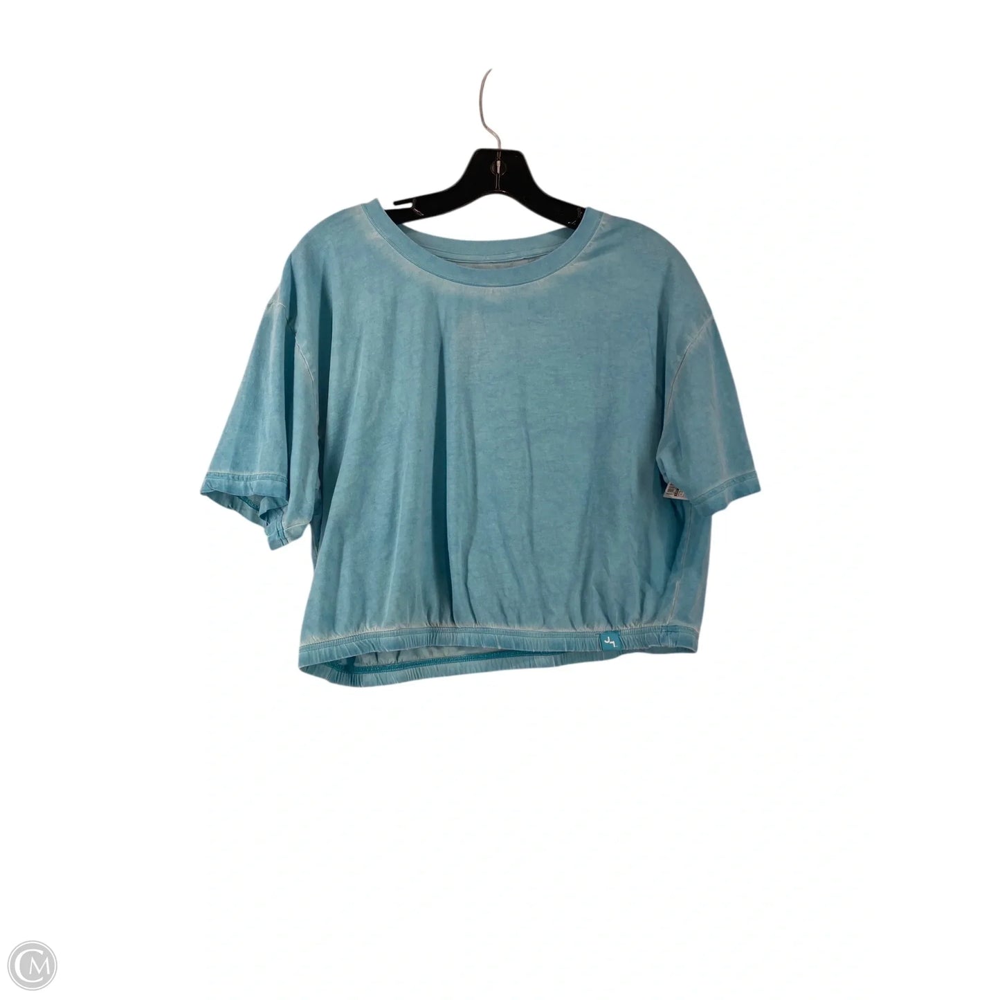 Athletic Top Short Sleeve By Joy Lab In Blue, Size: L