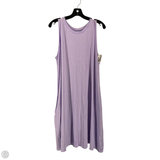 Dress Casual Short By Time And Tru In Purple, Size: Xxl