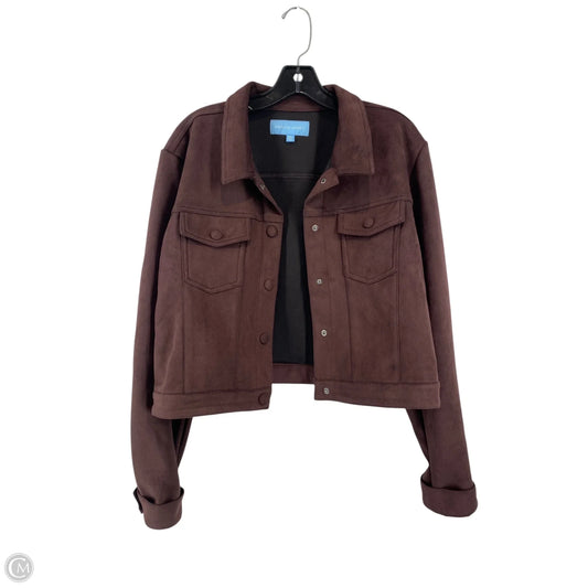 Jacket Moto By Draper James In Purple, Size: Xxl