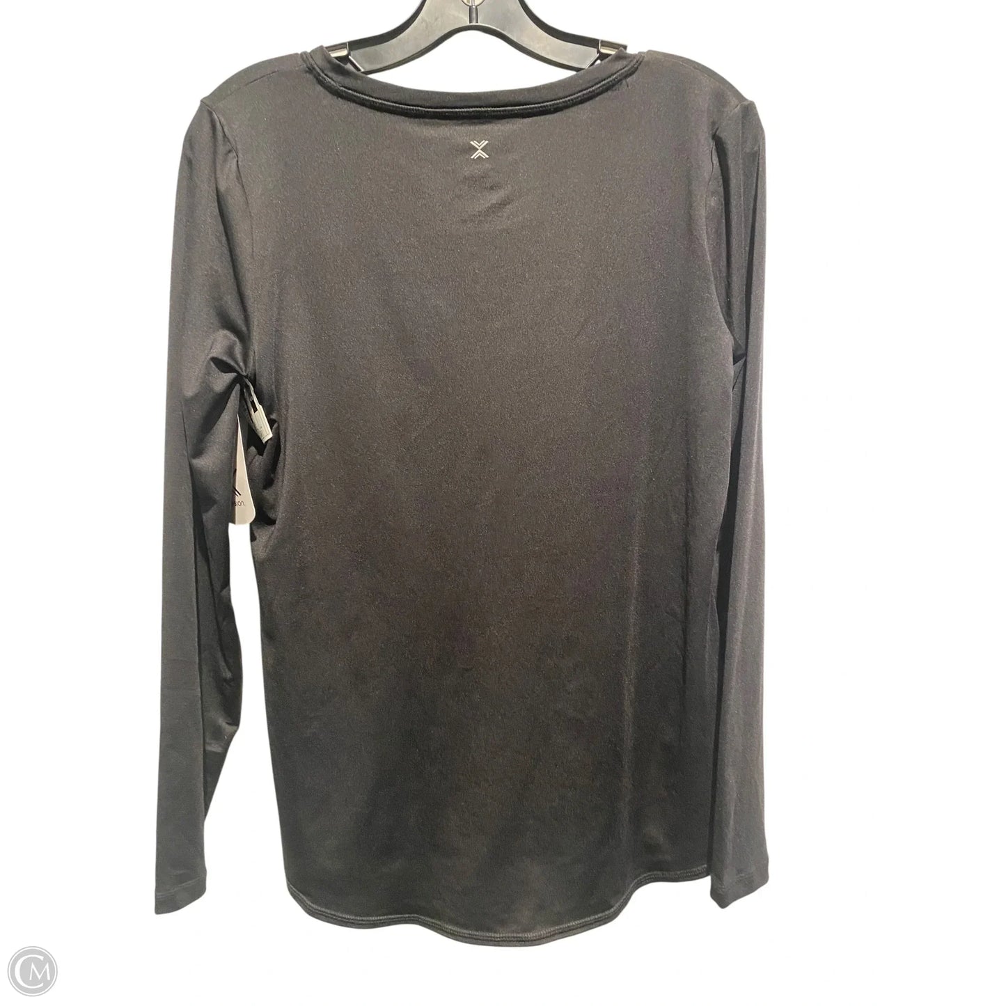 Athletic Top Long Sleeve Crewneck By Xersion In Black, Size: S